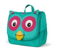 Affenzahn - Kid's Toiletry Bag Eule - Wash bag size 2 l, torquoise