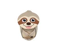 Affenzahn Little Friend Nursery Backpack for 1-3 Years Old Ergonomic Reflective Pull Tongue with Name Plate, Sloth - Beige, standard size, Casual