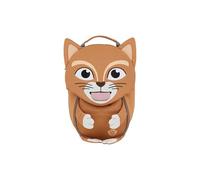 Affenzahn Little Friend Nursery Backpack for 1-3 Years Old Ergonomic Reflective Pull Tongue with Name Plate Cat - Brown, Cat - Brown, Standard Size, Backpack