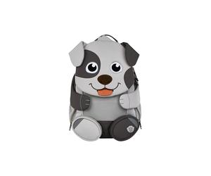 Affenzahn Petit Ami Ergonomic Backpack for Children 1-3 Years Old Reflective with Tongue Puller and Name Tag, Dog - Grey, one size, Casual