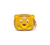 Affenzahn Spacious Handlebar Bag with Zip Compartment, Velcro Holder for Bike, Scooter, Balance Bike Tiger, Yellow