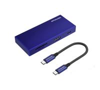 AFFHAUSEN 7-in-1 USB-C Hub, microSD/SD Card Reader, 4K@60Hz HDMI, 3 USB-A 5Gbps, USB-C Charging for iPhone 15, iPad, MacBook, XPS, Lenovo