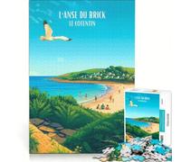 Affiche Anse Du Brick jigsaw puzzle1000 pieces | Home Art Decor Parent-child interaction deal as gifts for the whole family 38x52cm