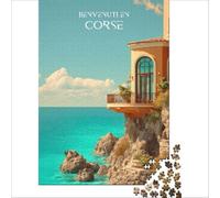 Affiche Corse adult jigsaw1000 pieces | a fun way to enjoy a quiet evening in a new home before unpacking all the moving boxes arrive to enjoy at home38x26cm