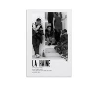 Affiche De Film La Haine Poster Wall Art Canvas Cover Aesthetic Vintage Poster Decorative Painting for Living Room Bed Room 08x12inch(20x30cm) Unframe-style