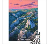 Affiche Drome adult jigsaw1000 pieces | a festive family activity to enjoy together on christmas eve while waiting for the celebrations to enjoy at home38x26cm