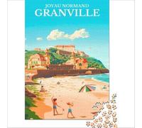 Affiche Granville 1000 piece jigsaw puzzles | fun gift for dad to enjoy in his spare time at the weekend as a relaxing break from work and daily stress38x26cm