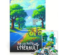 Affiche Hérault jigsaw 1000 piece | 38x52cm Relaxing games Parent-child interaction deal as gifts for the whole family