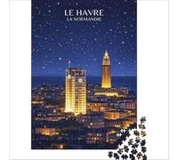 Affiche Le Havre 1000 piece jigsaw puzzles | fun activity to enjoy with the family during the spring break at home without needing to go out to enjoy at home38x26cm