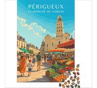 Affiche Perigueux jigsaw puzzle 1000 pieces | pretty botanical artwork for flower lovers to enjoy creating a relaxing picture in your free time to enjoy at home38x52cm
