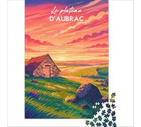Affiche Plateau D'Aubrac 1000 Piece Adult Puzzles | an enjoyable activity to keep the mind active and improve concentration and attention over time to enjoy at home38x52cm