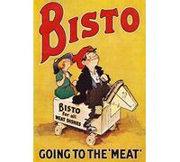 Affiche Prints AD51 Vintage Bisto Gravy 'Going To The 'Meat'' Advertisement Advertising Condiment Retro Poster Re-Print - A3 (432 x 305mm) 16.5" x 11.7"