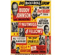Affiche Prints AD58 Vintage 1950's Big Rock & Roll Show Concert Advertisement Poster Reproduction Print Card - A5 (148mm x 210mm)