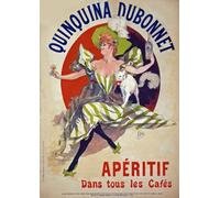 Affiche Prints AD74 Vintage 1895 French Quinquina Dubonnet Aperitif Dans Tous les Cafes Wine Drink Advertisment Poster Re-Print - A4 (297 x 210mm) 11.7" x 8.3"