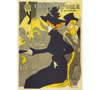 Affiche Prints AP02 Vintage 1892 Divan Japonais Toulouse-Lautrec Theatre Advertisement Poster Re-Print - A2+ (610 x 432mm) 24" x 17"