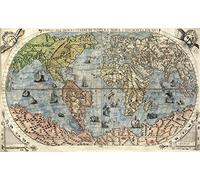 Affiche Prints MP70 Vintage 1565 Historical Antique Old World Nautical Sea Map Poster RePrint - A1 (841 x 610mm) 33" x 24"