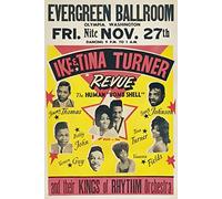 Affiche Prints RR07 Vintage Ike & Tina Turner Rock & Roll Concert Gig Band Advertisement Poster Print - A4 (297 x 210mm) 11.7" x 8.3"
