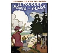 Affiche Prints TT72 Vintage Le Touquet Paris-Plage French France Travel Poster Re-Print Reproduction Print Card - A5 (148mm x 210mm)