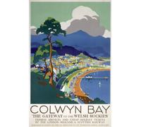 Affiche Prints TX284 Vintage Colwyn Bay Wales LMS Railway British Travel Poster Re-Print - A2+ (610 x 432mm) 24" x 17"