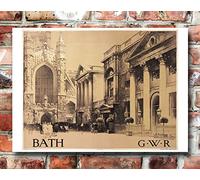 Affiche Prints TX307 Vintage 1920's BATH GWR Railway British Travel Poster Re-Print - A1 (841 x 610mm) 33" x 24"