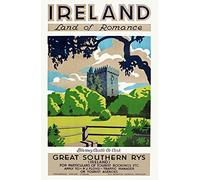Affiche Prints TX423 Vintage Irleand Blarney Castle Southern Irish Railway Travel Retro Poster Re-Print - A3 (432 x 305mm) 16.5" x 11.7"
