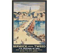 Affiche Prints Vintage Berwick-Upon-Tweed Northumberland Travel Britain Tourism Poster British LNER Railways Print - A2+