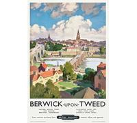 Affiche Prints Vintage Berwick Upon Tweed Travel Britain Tourism Poster British Railways Print - A3