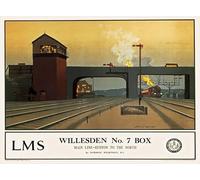 Affiche Prints Vintage British Railway & Travel Poster LNER LMS GWR - Willesden Main Line - A4