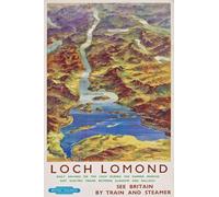 Affiche Prints Vintage Loch Lomond Scotland Travel Scottish Tourism Poster British Railways Print - A2+