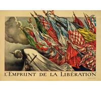 Affiche Prints W2 Vintage WWI L'Emprunt de la Liberation French Propaganda World War 1 Poster WW1 Re-Print - A2+ (610 x 432mm) 24" x 17"