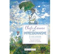 Affiches à colorier : Chefs d'oeuvre de l'impressionnisme: Plus de 30 affiches à colorier ou à peindre