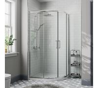 Affine 1200 X 800mm Right Hand Offset Quadrant Shower Enclosure Framed 8mm Safety Glass