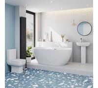 Affine Amelie Bathroom Suite with Freestanding Bath - 1500mm