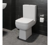 Affine Amelie Short Projection Close Coupled Toilet & Soft Close Seat