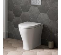 Affine Back To Wall Toilet Btw Pan Soft Close Seat Space Saving Compact White Ceramic