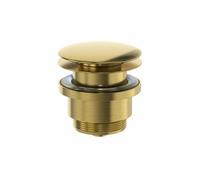 Affine Basin Waste Sink Push Button Pop Up Bathroom Slotted Unslotted Plug Brass