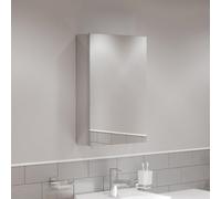 Affine Bathroom Mirror Cabinet Single Door Cupboard Stainless Steel Wall Mounted 300X500mm