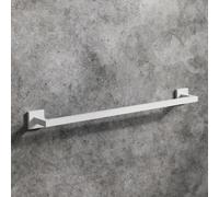 Affine Bathroom Wc Matt White Square Wall Mounted Towel Rail Holder Stylish Modern