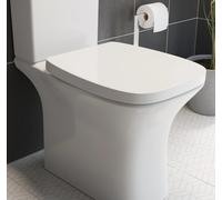 Affine Bayeux Soft Close Square Toilet Seat - Top Fix White