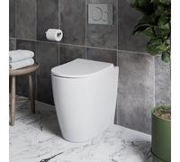Affine Bordeaux Back To Wall Comfort Height Rimless Toilet & Soft Close Seat