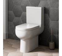 Affine Close Coupled Toilet Ceramic Short Projection Pan Cistern Soft Close Seat Wc