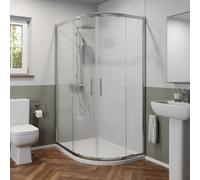 Affine Modern 1200 X 900mm Right Hand Offset Quadrant Shower Enclosure Framed 6mm Glass