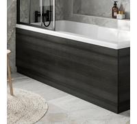 Affine Modern Bathroom 1700mm Front Side Bath Panel 16mm Mfc Charcoal Grey Easy Cut