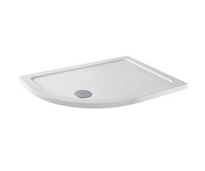 Affine Modern Offset Quadrant Shower Tray 1200X800mm Lh Low Profile Lightweight White