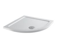 Affine Modern Quadrant Shower Tray 900 X 900mm Low Profile Slimline Lightweight White
