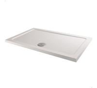 Affine Modern Rectangle Shower Tray 1000 X 800mm Low Profile Slimline Lightweight White