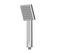 Affine Modern Square Shower Head High Flow Single Spray Pattern Polished Chrome Handset