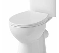 Affine Oval Toilet Seat Soft Close Hinges Top Fix Bathroom Cloakroom Modern White