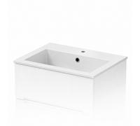 Affine Recessed Stone Resin Bathroom Basin 600mm - Matt White