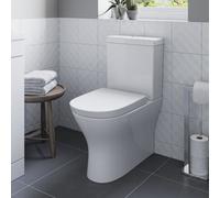 Affine Rimless Close Coupled Back To Wall Toilet Soft Close Seat Modern Bathroom